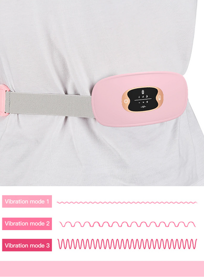Heated period relief belt — wearable warmth for cramps, wherever you are