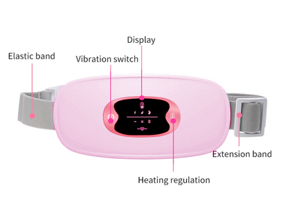 Heated period relief belt — wearable warmth for cramps, wherever you are